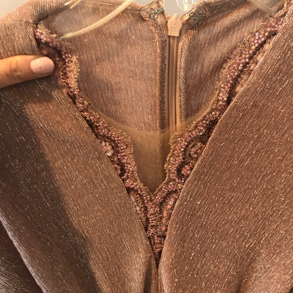 Talbot Runhof Ruched Lurex Gown - Picture 8 of 15